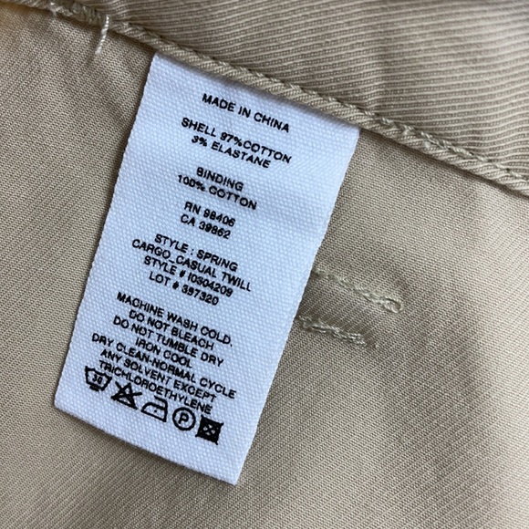 Theory Spring Cargo - Washed Khaki - Casual Twill - Multiple Sizes - NWT - Picture 5 of 8
